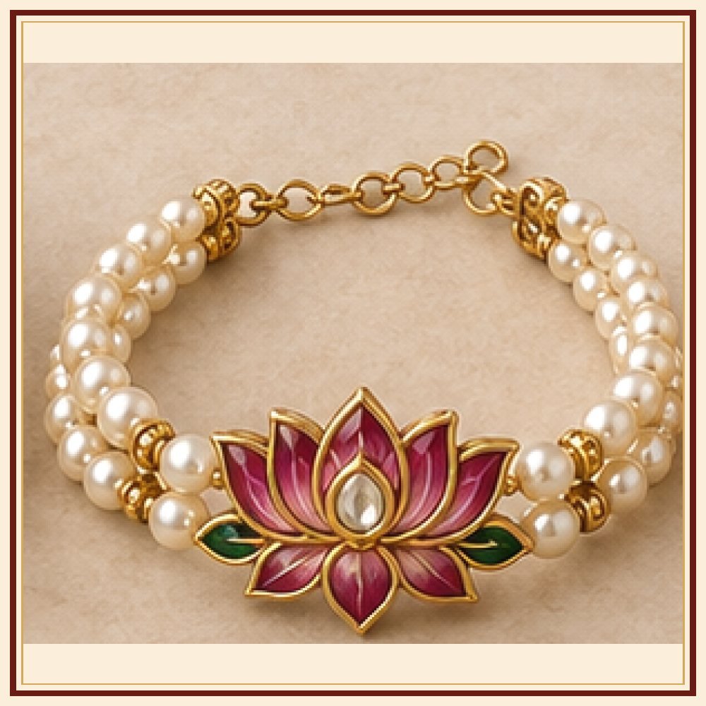 Kamal Sarovar Moti-Style Bracelet Heritage Edition