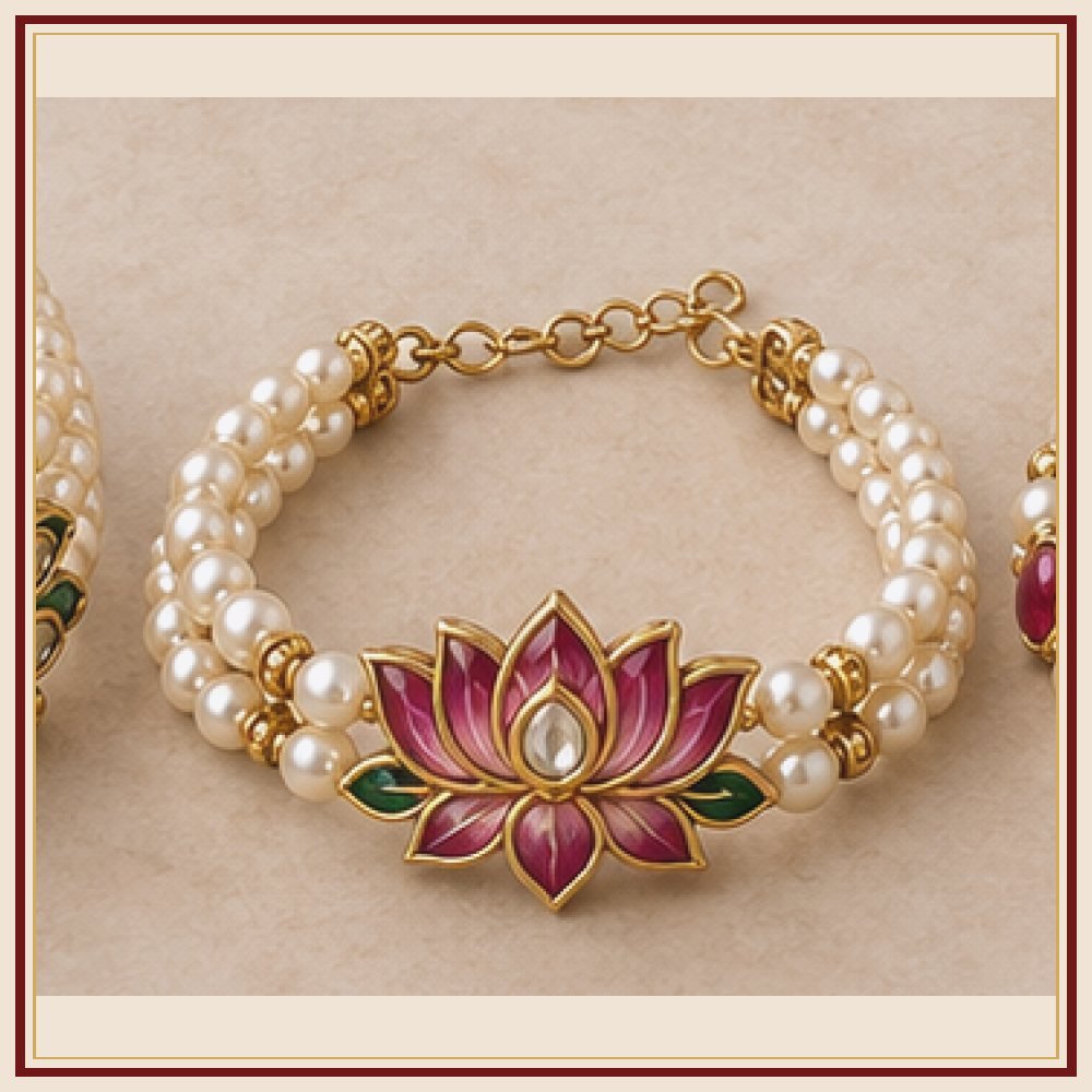 Kamal Sarovar Moti-Style Bracelet Heritage Edition