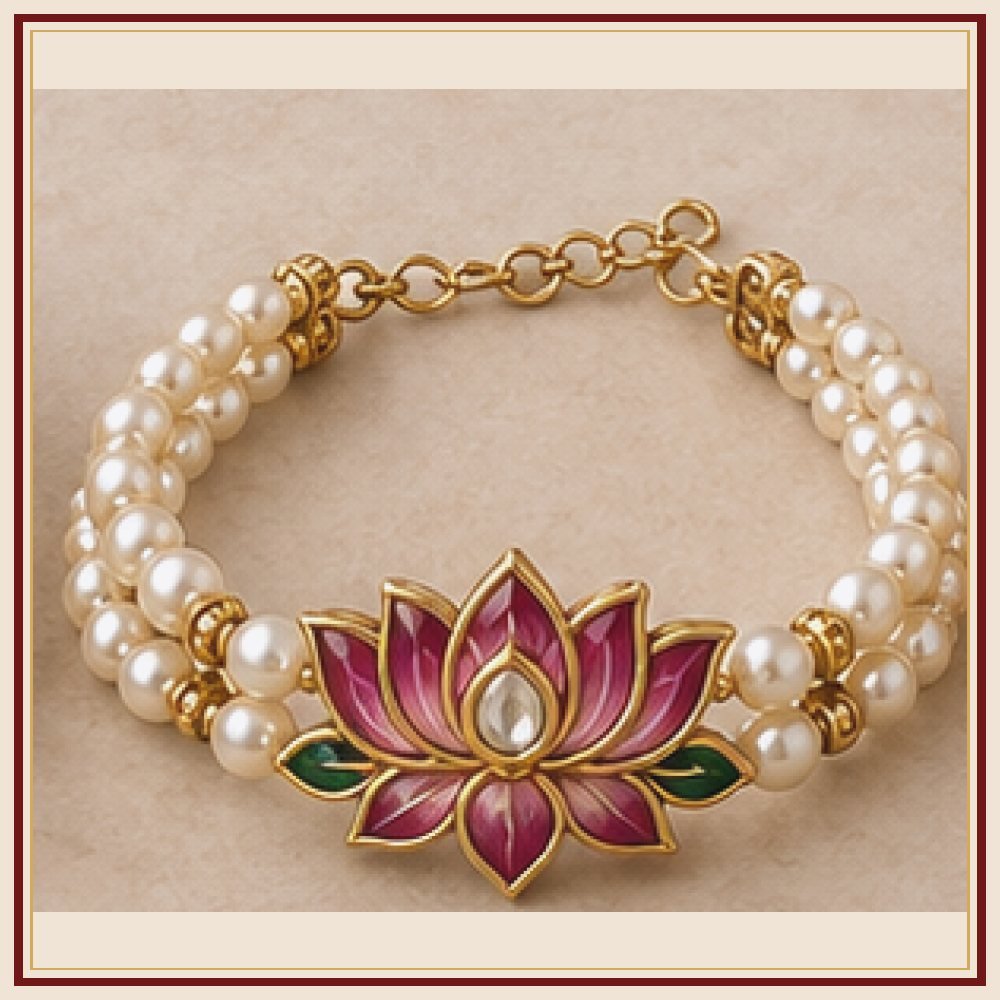 Kamal Sarovar Moti-Style Bracelet Heritage Edition