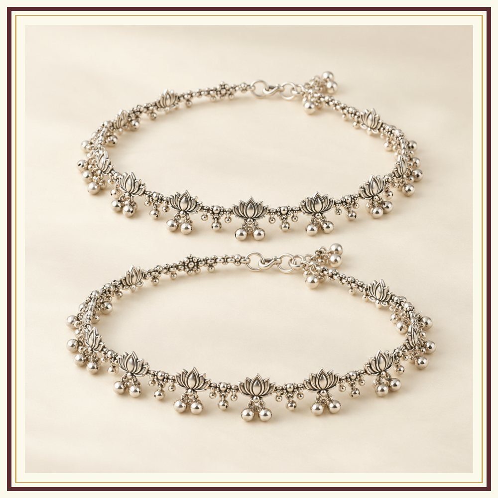 Kamal Sarovar Payal Anklet Pair Heritage Edition
