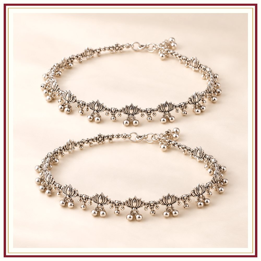 Kamal Sarovar Payal Anklet Pair Heritage Edition