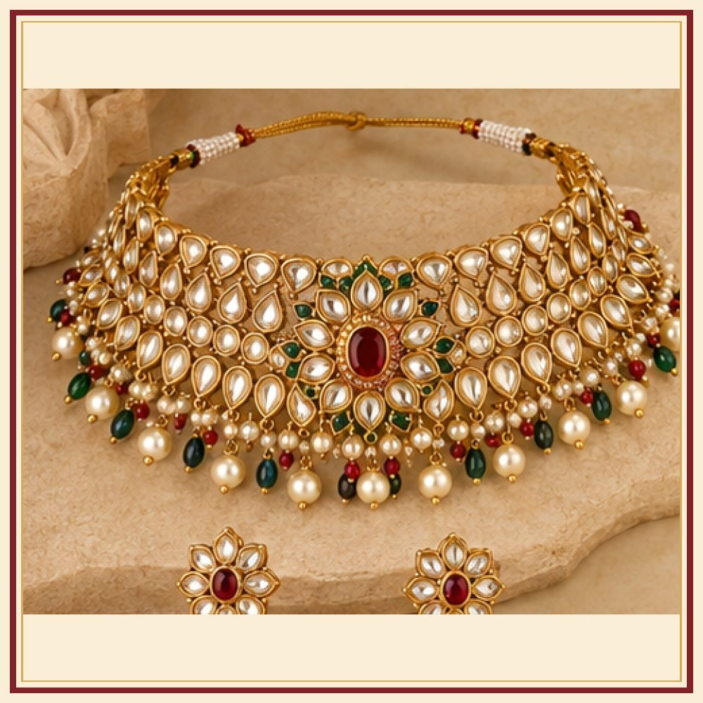 Kanak Mahal Kundan-Style Rani Haar