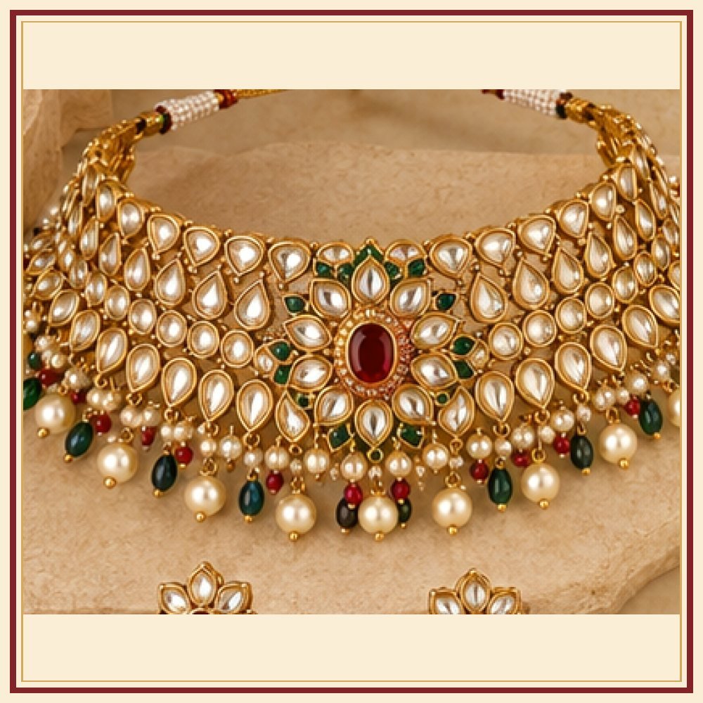Kanak Mahal Kundan-Style Rani Haar