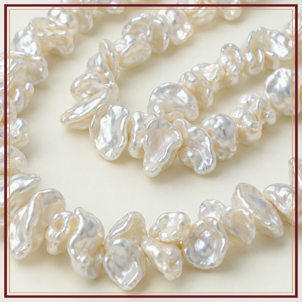 Keshi Pearl String – 9–12 mm