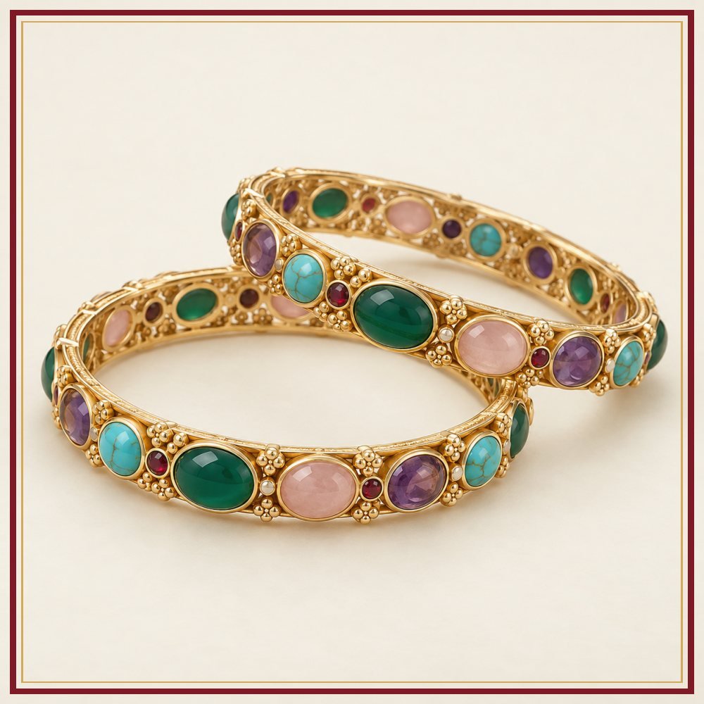 Lapis Neel Stone Bangles