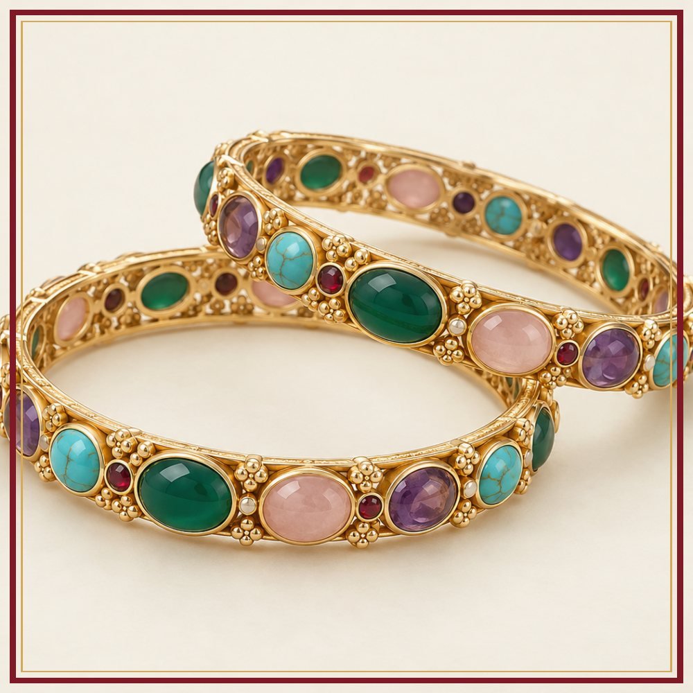 Lapis Neel Stone Bangles