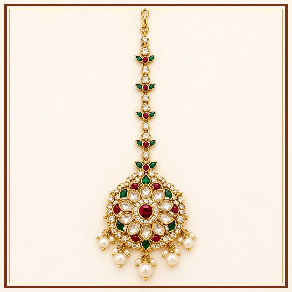 Leheriya Borla Rakhdi Headpiece