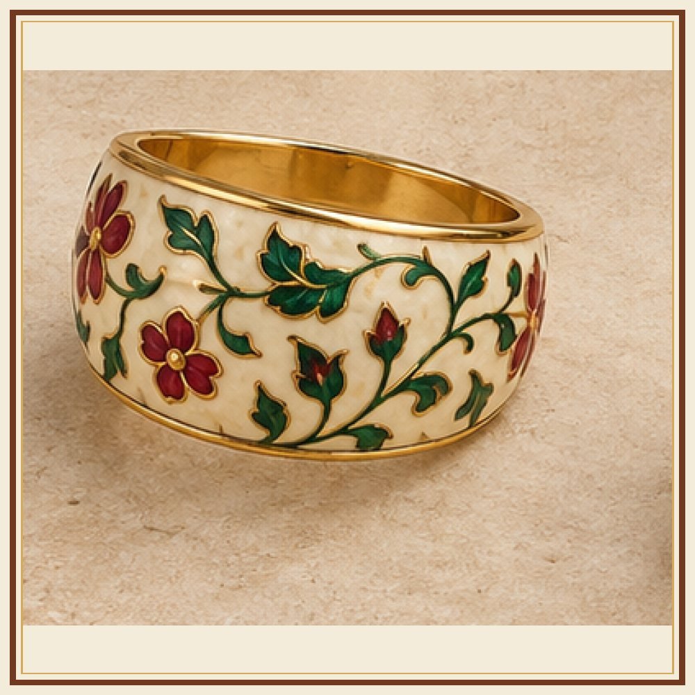 Leheriya Meenakari Ring Heritage Edition