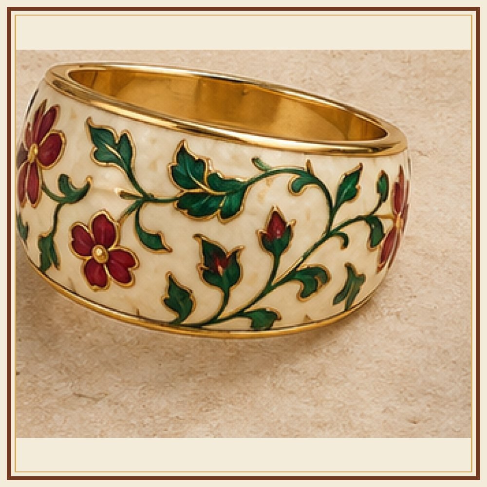 Leheriya Meenakari Ring Heritage Edition