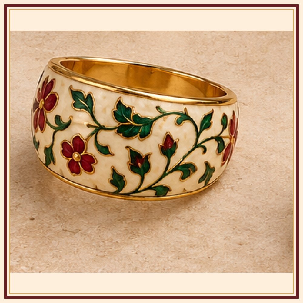Leheriya Meenakari Ring Heritage Edition