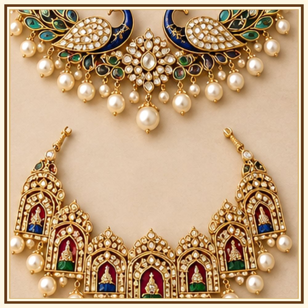 Leheriya Moti-Style Necklace Heritage Edition