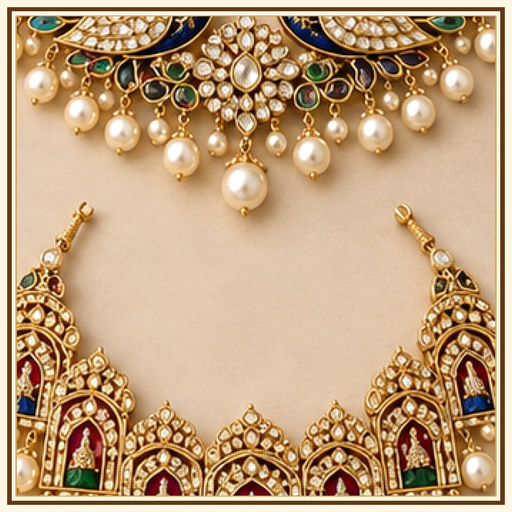 Leheriya Moti-Style Necklace Heritage Edition