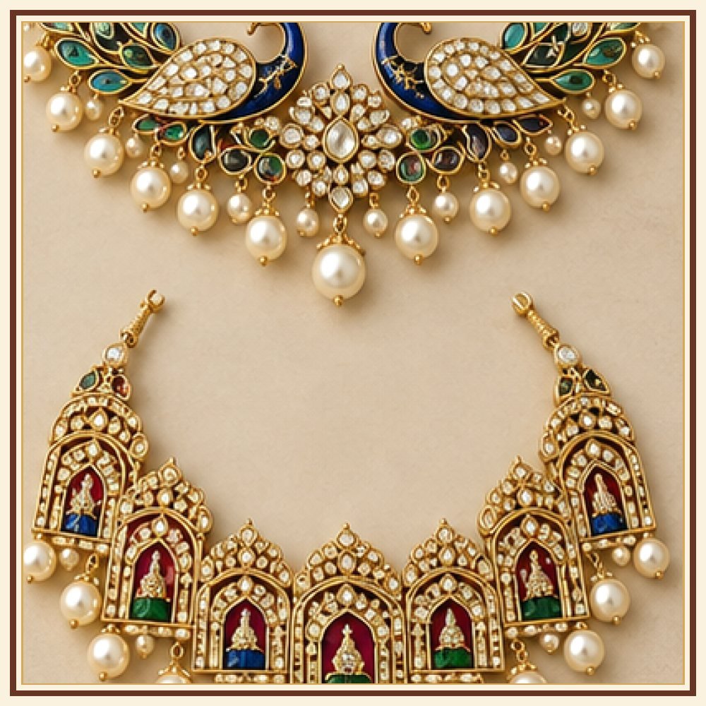Leheriya Moti-Style Necklace Heritage Edition