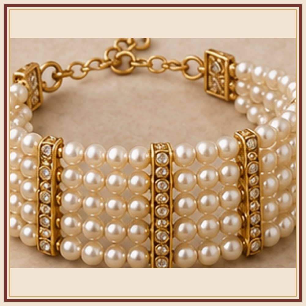 Manik Kendra Teen Dhara Moti Bracelet
