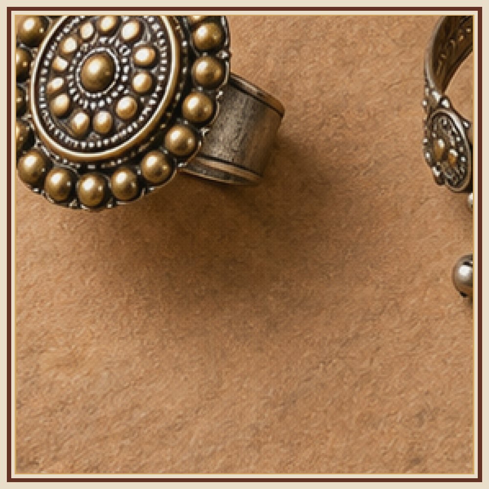 Maru Patra Mixed-Metal Anklets