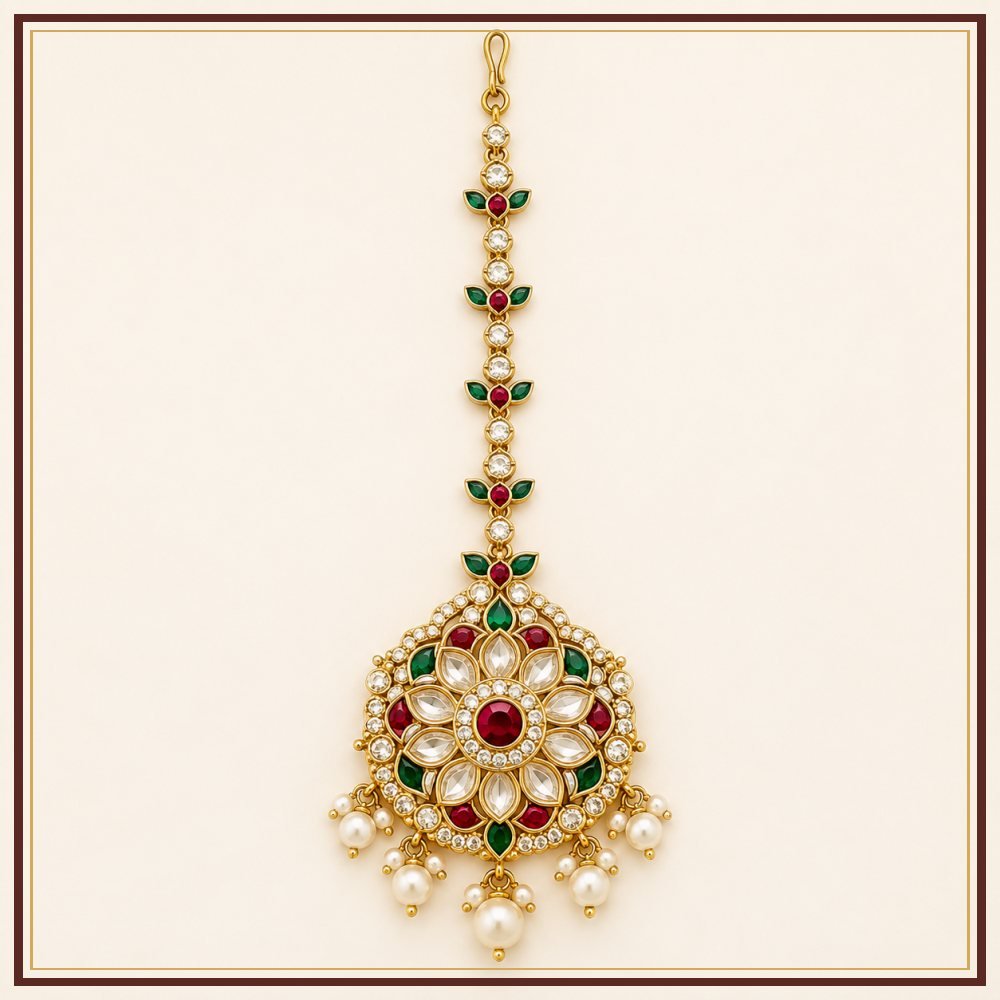 Maru Tara Borla Rakhdi Headpiece