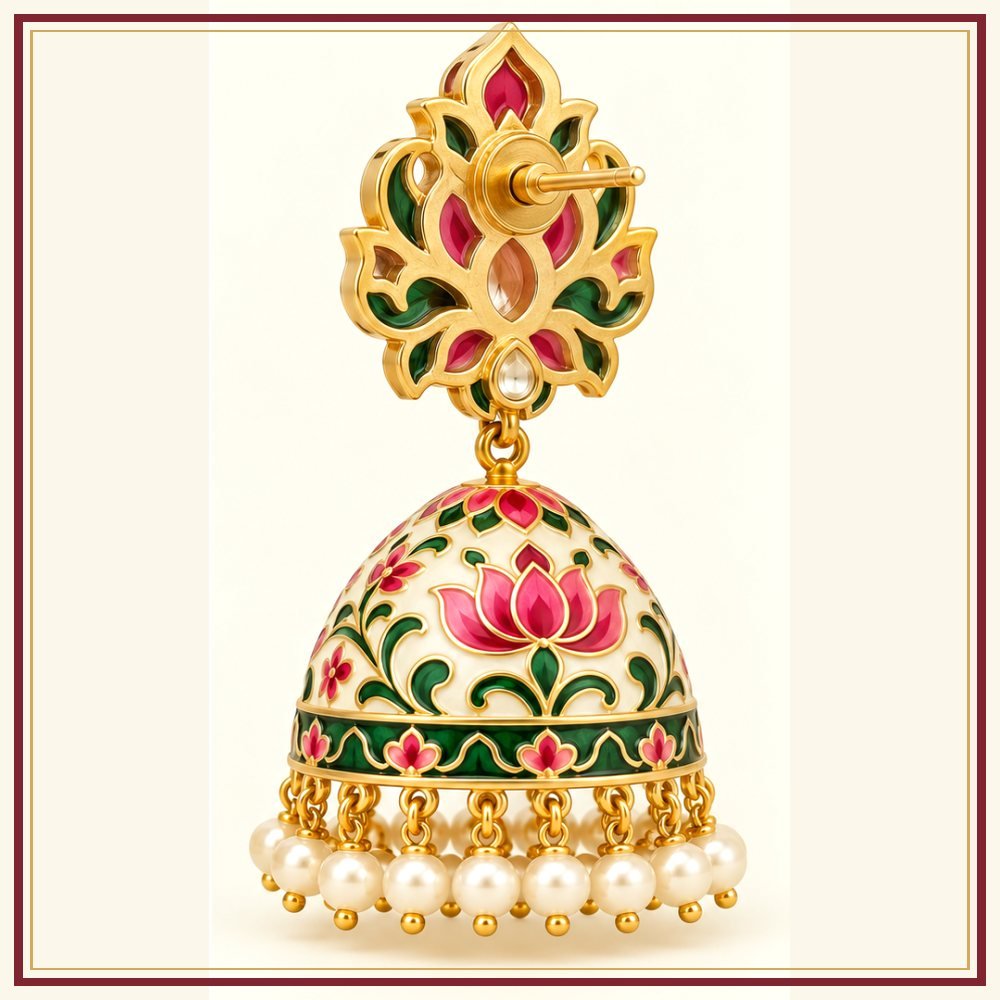 Maru Tara Jhumka Karnphool Earrings