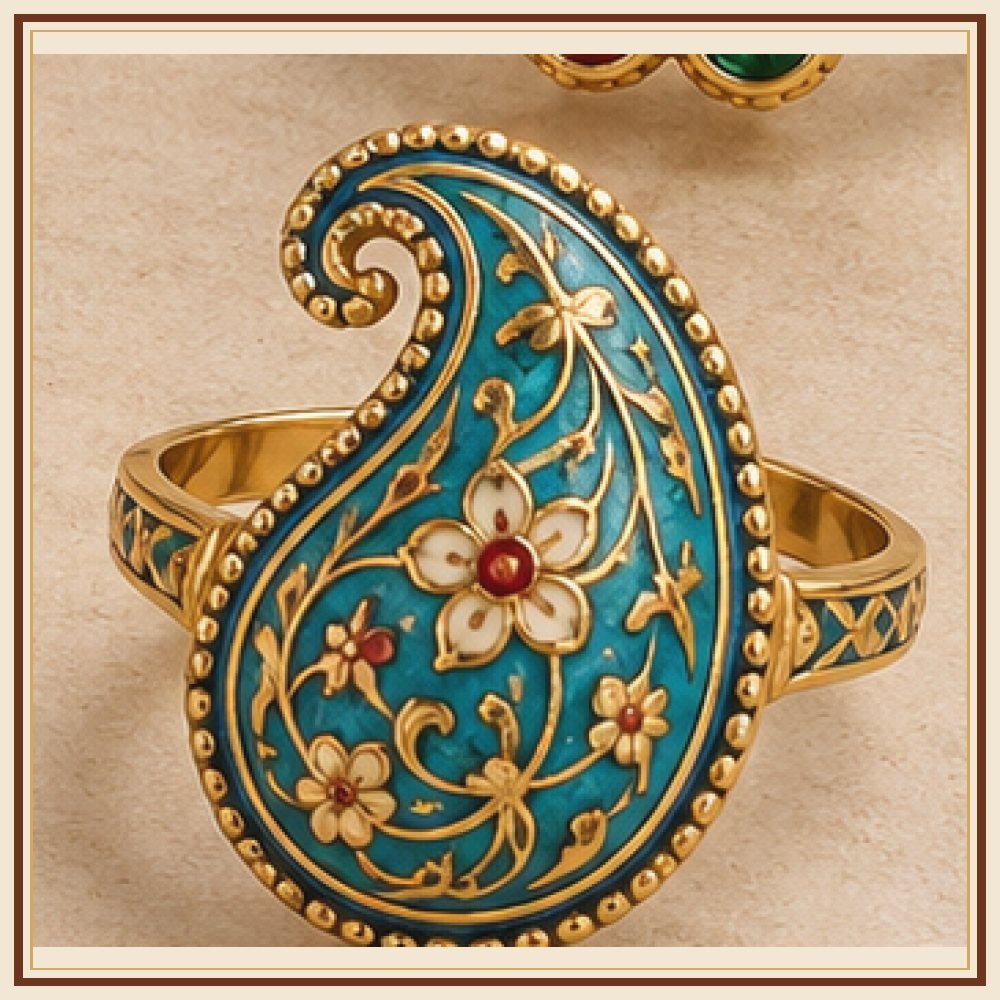 Maru Tara Meenakari Ring Heritage Edition