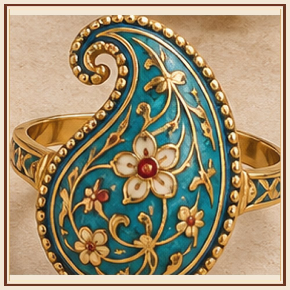 Maru Tara Meenakari Ring Heritage Edition