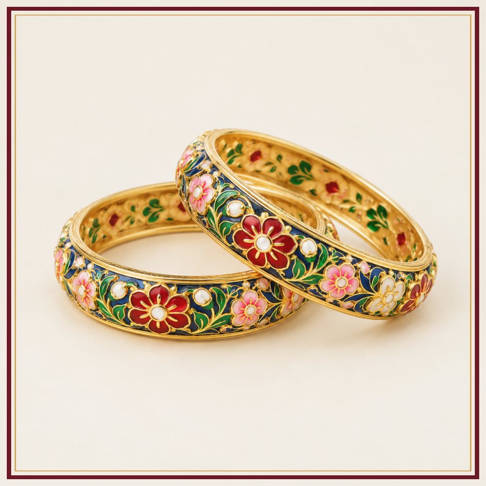 Maru Tara Poonchi Gokhru Bangle Pair
