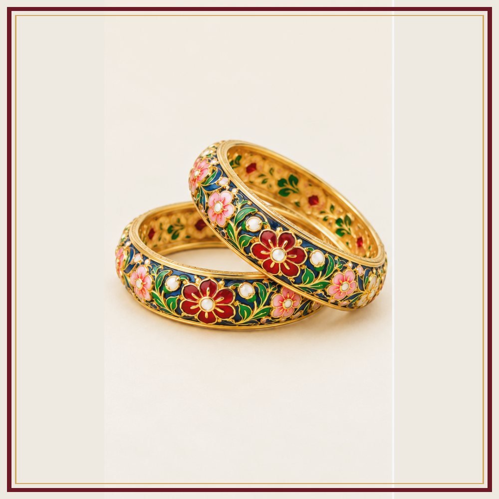 Maru Tara Poonchi Gokhru Bangle Pair