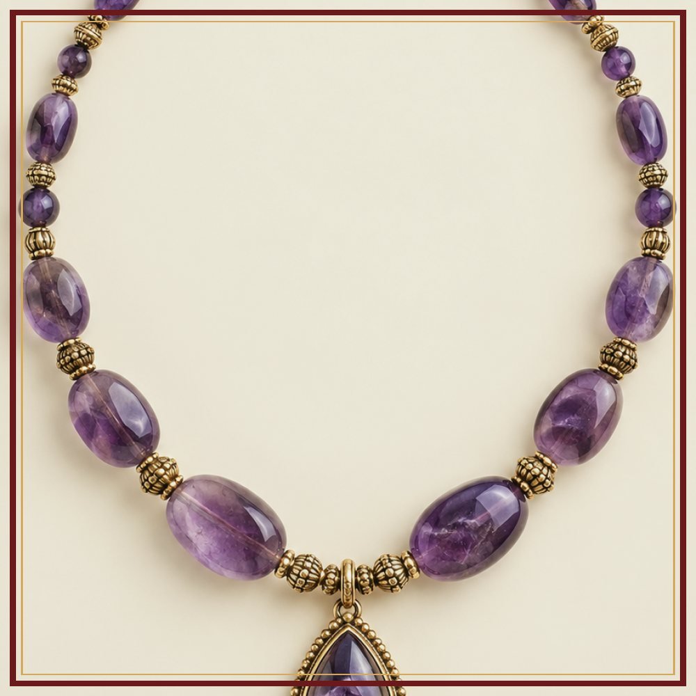 Mixed Gem Navrang Necklace