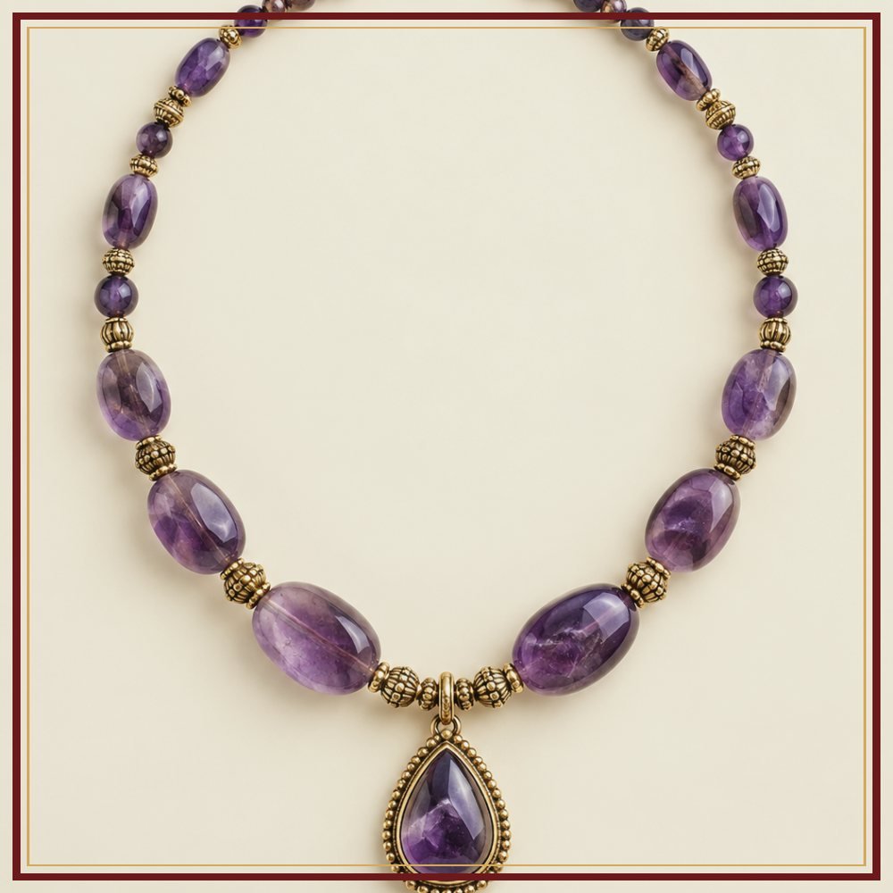 Mixed Gem Navrang Necklace