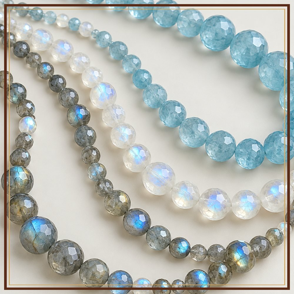 Moonstone Bead String – 7–8 mm