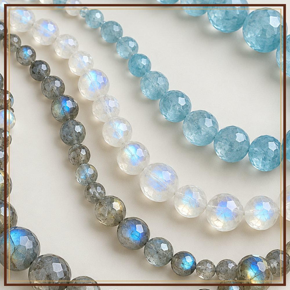 Moonstone Bead String – 7–8 mm