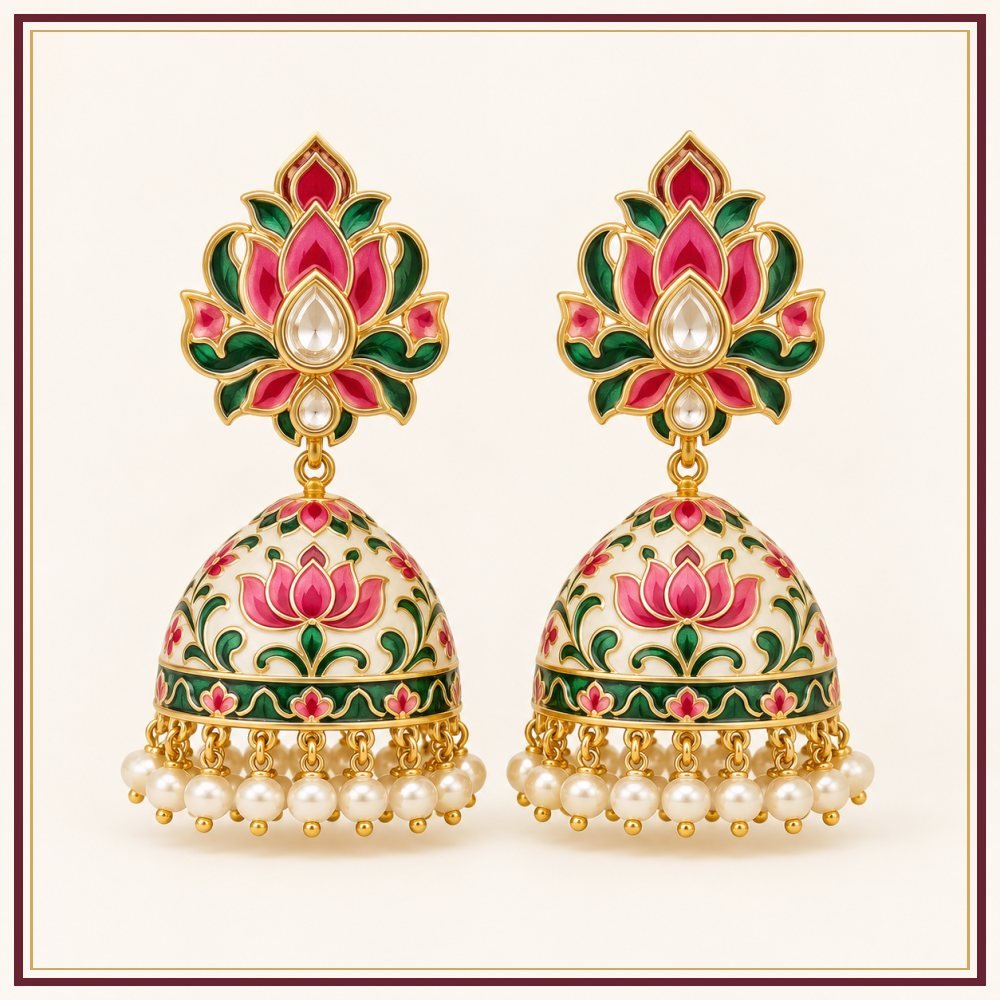 Moonstone Chandni Drop Earrings