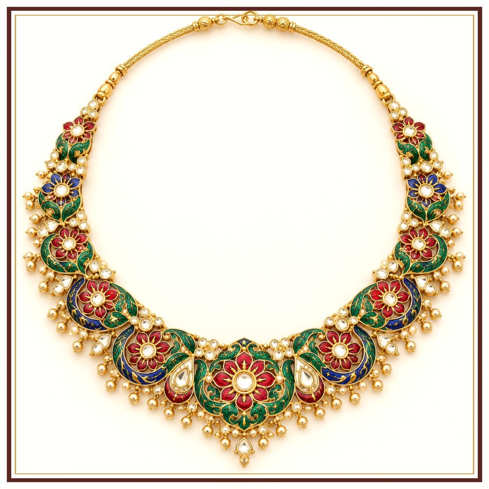 Mor Pankh Aad Necklace