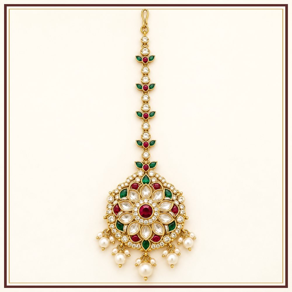Mor Pankh Borla Rakhdi Headpiece