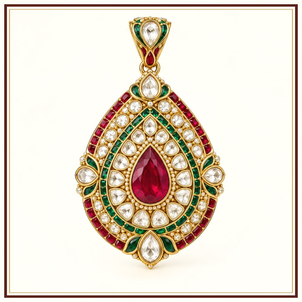 Mor Pankh Hathphool Hand Ornament