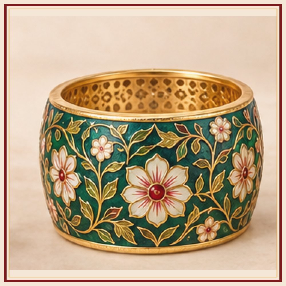 Mor Pankh Meenakari Kada Heritage Edition