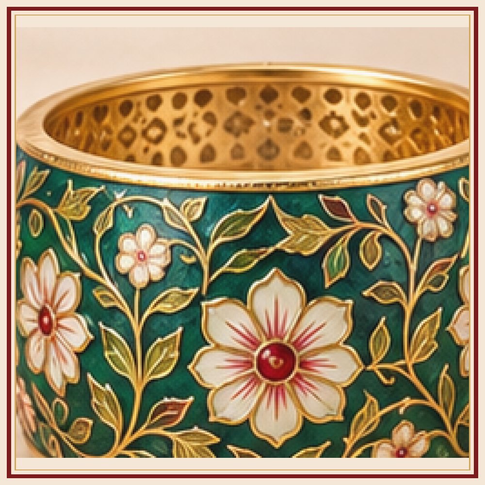 Mor Pankh Meenakari Kada Heritage Edition