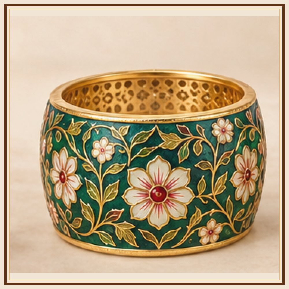 Mor Pankh Meenakari Kada Heritage Edition