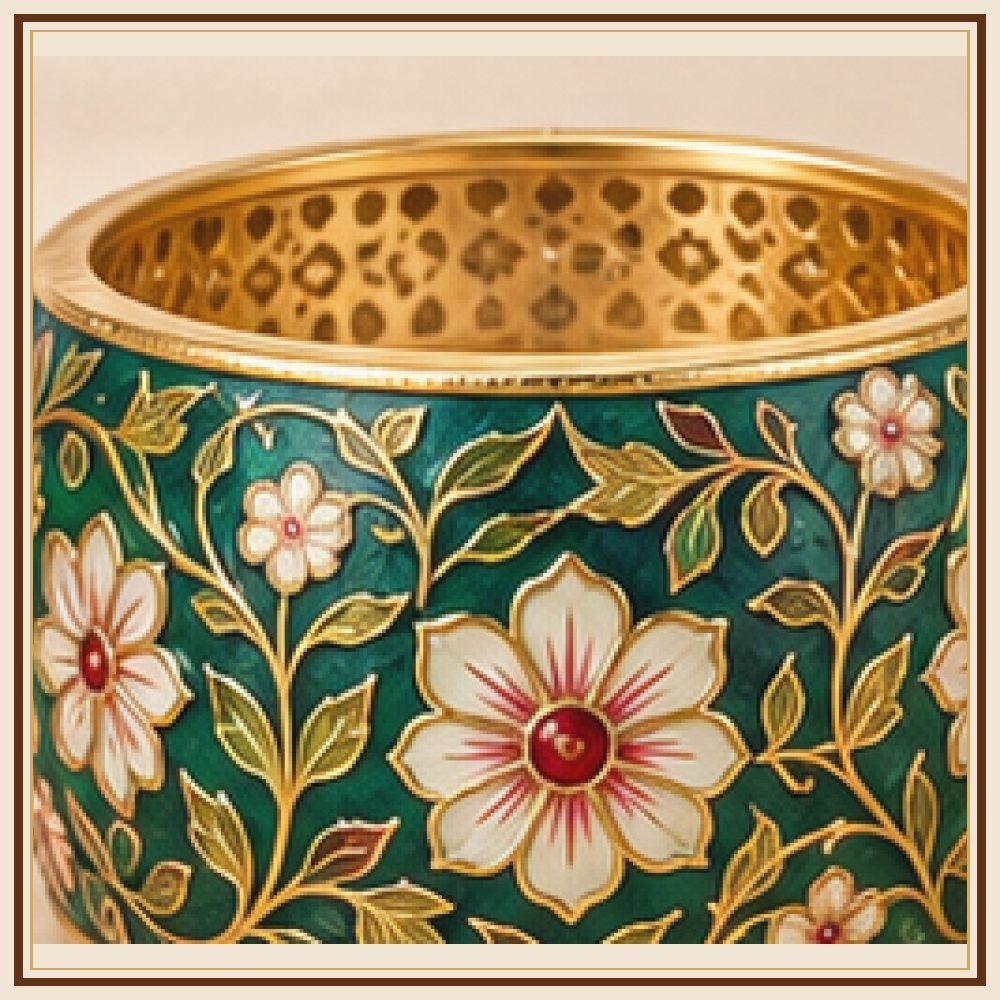 Mor Pankh Meenakari Kada Heritage Edition