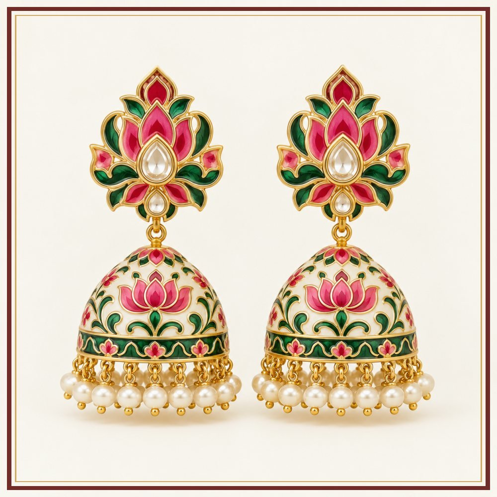 Mor Pankh Semi-Precious-Style Earrings Heritage Edition