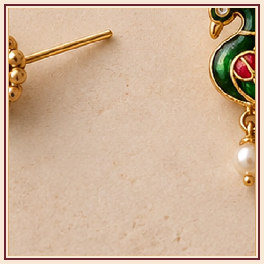 Moti Rekha Pearl-Style Beaded Nath