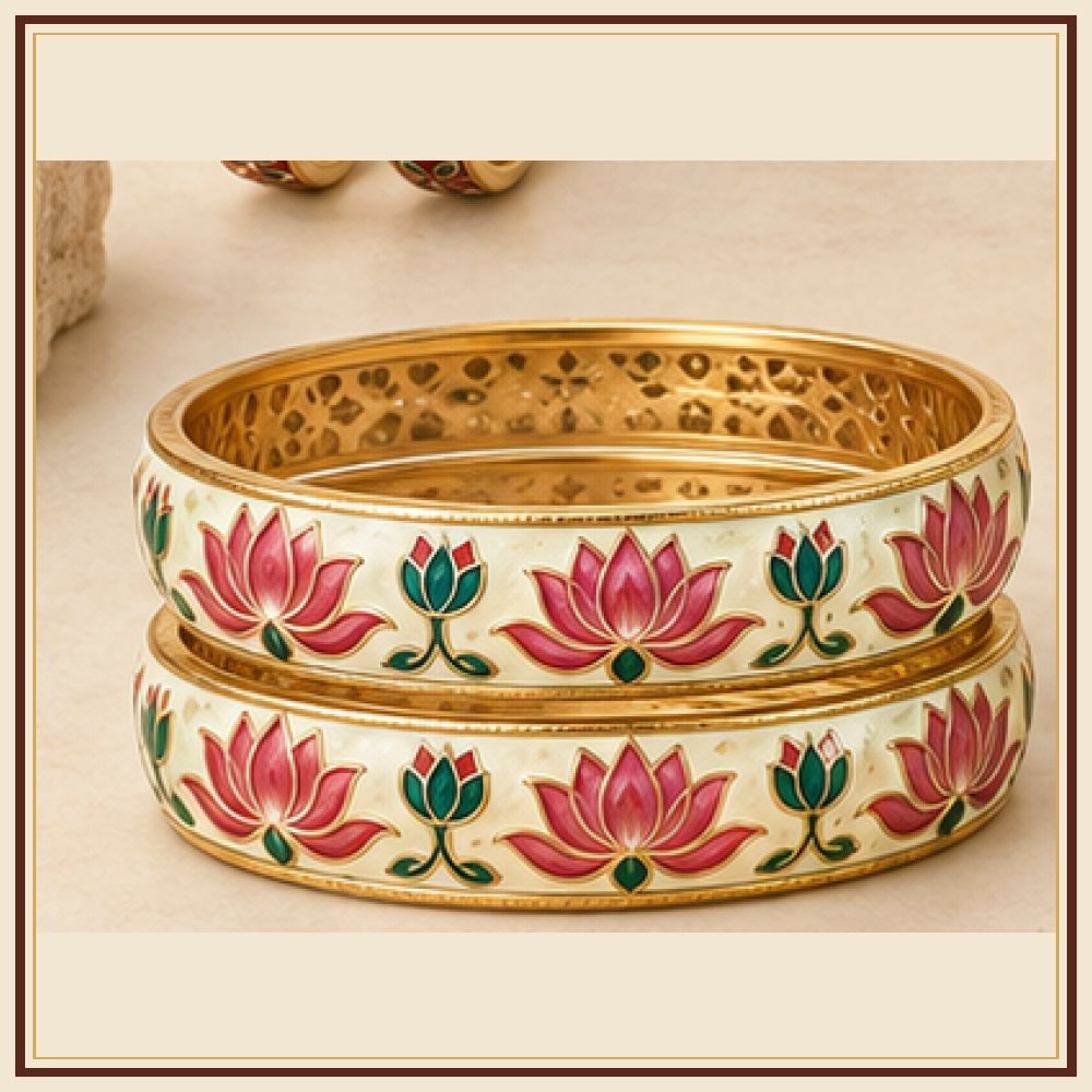 Padma Shringar Meenakari Bangle Pair