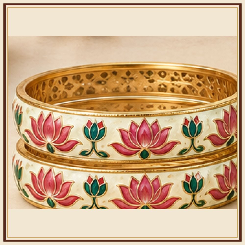 Padma Shringar Meenakari Bangle Pair