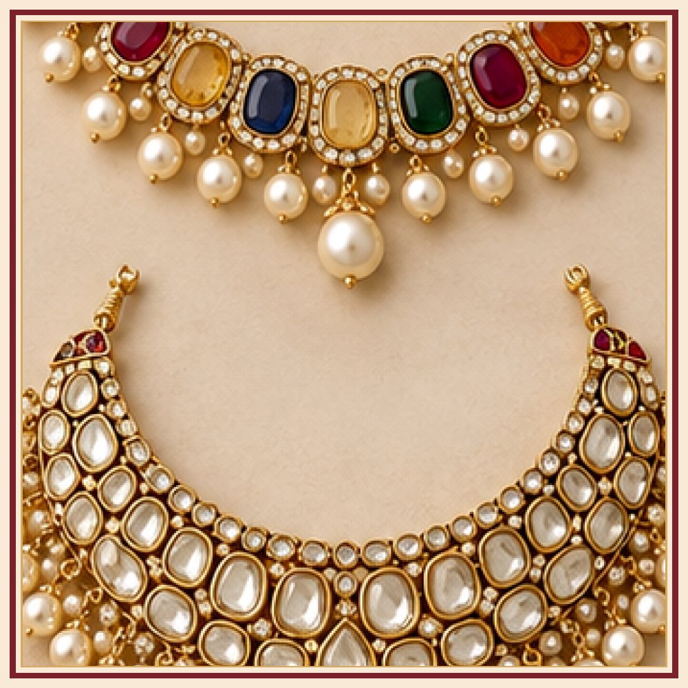 Padma Shringar Moti Necklace