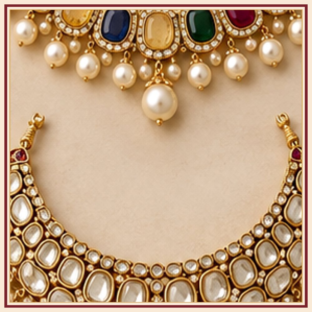 Padma Shringar Moti Necklace