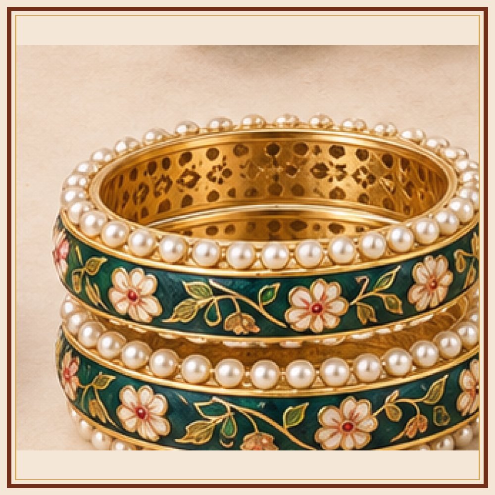 Phool Patti Meenakari Kada Heritage Edition