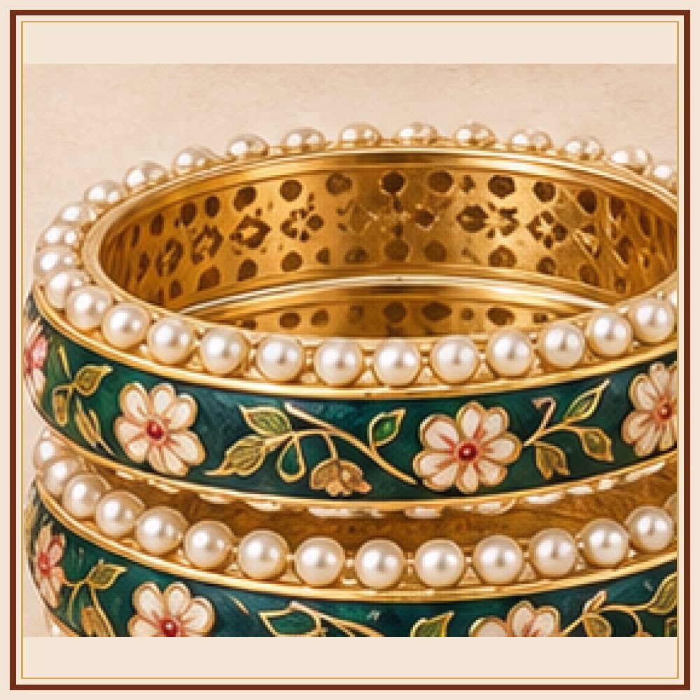 Phool Patti Meenakari Kada Heritage Edition