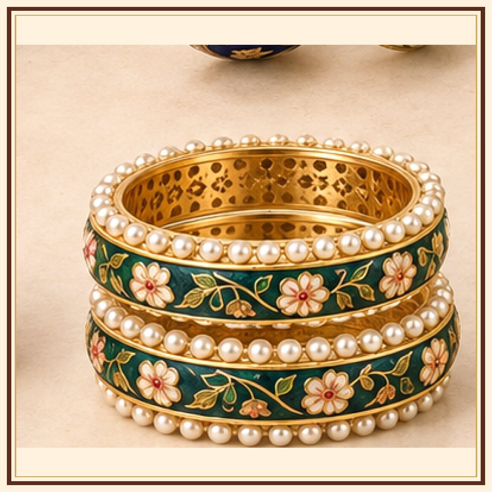 Phool Patti Meenakari Kada Heritage Edition
