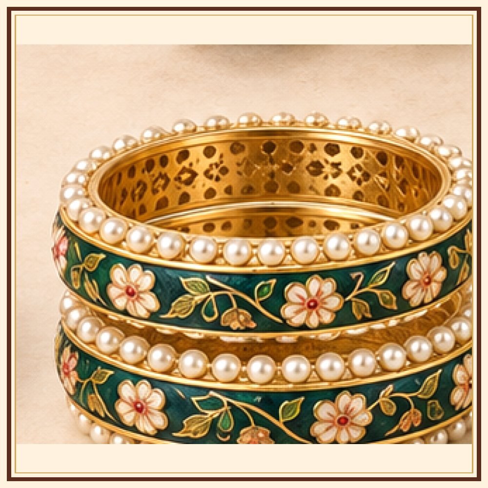 Phool Patti Meenakari Kada Heritage Edition