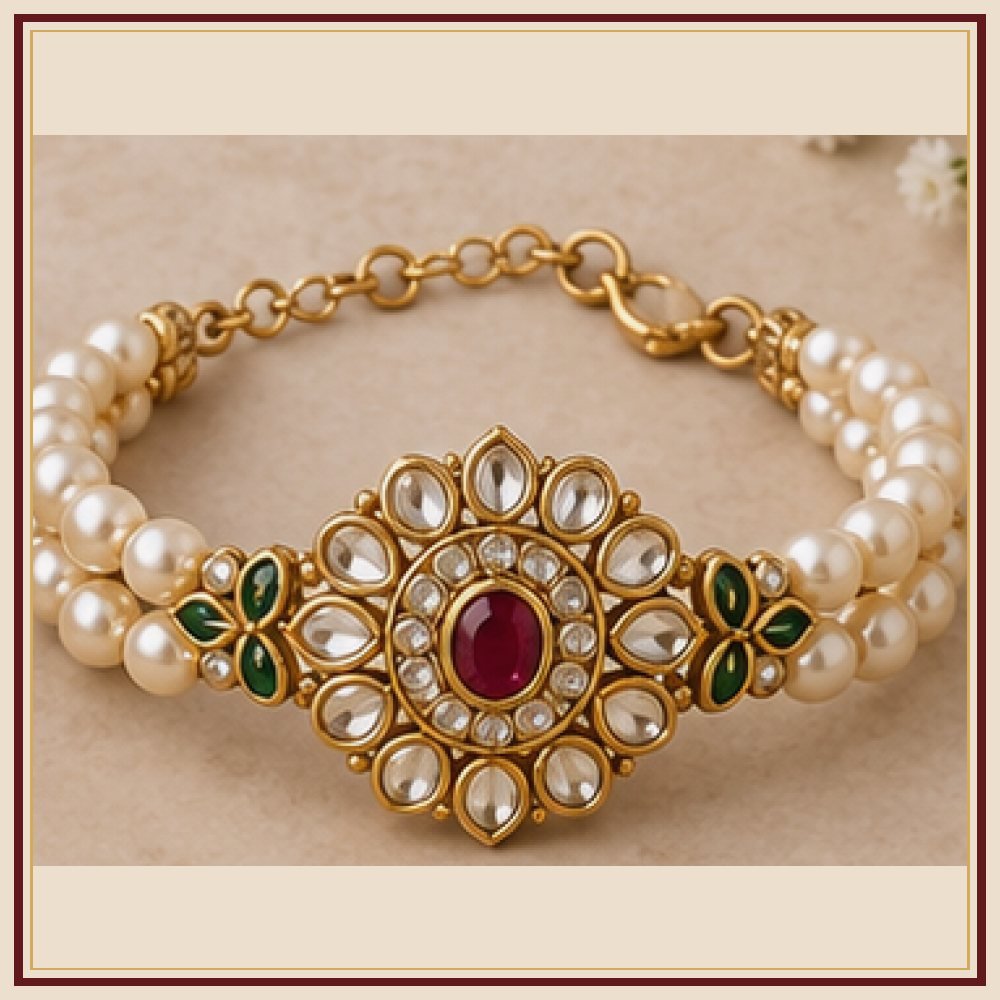 Phool Patti Moti-Style Bracelet Heritage Edition