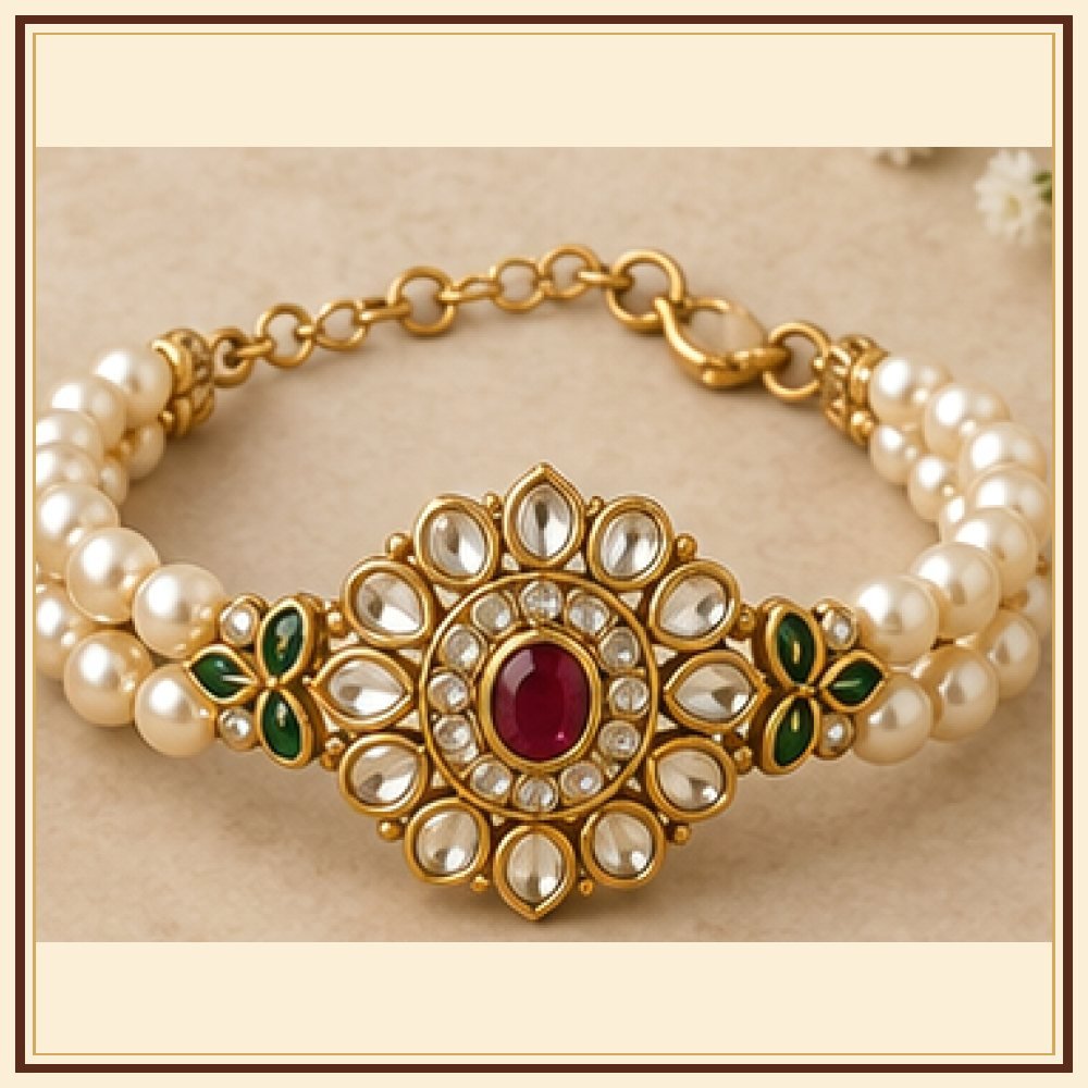 Phool Patti Moti-Style Bracelet Heritage Edition