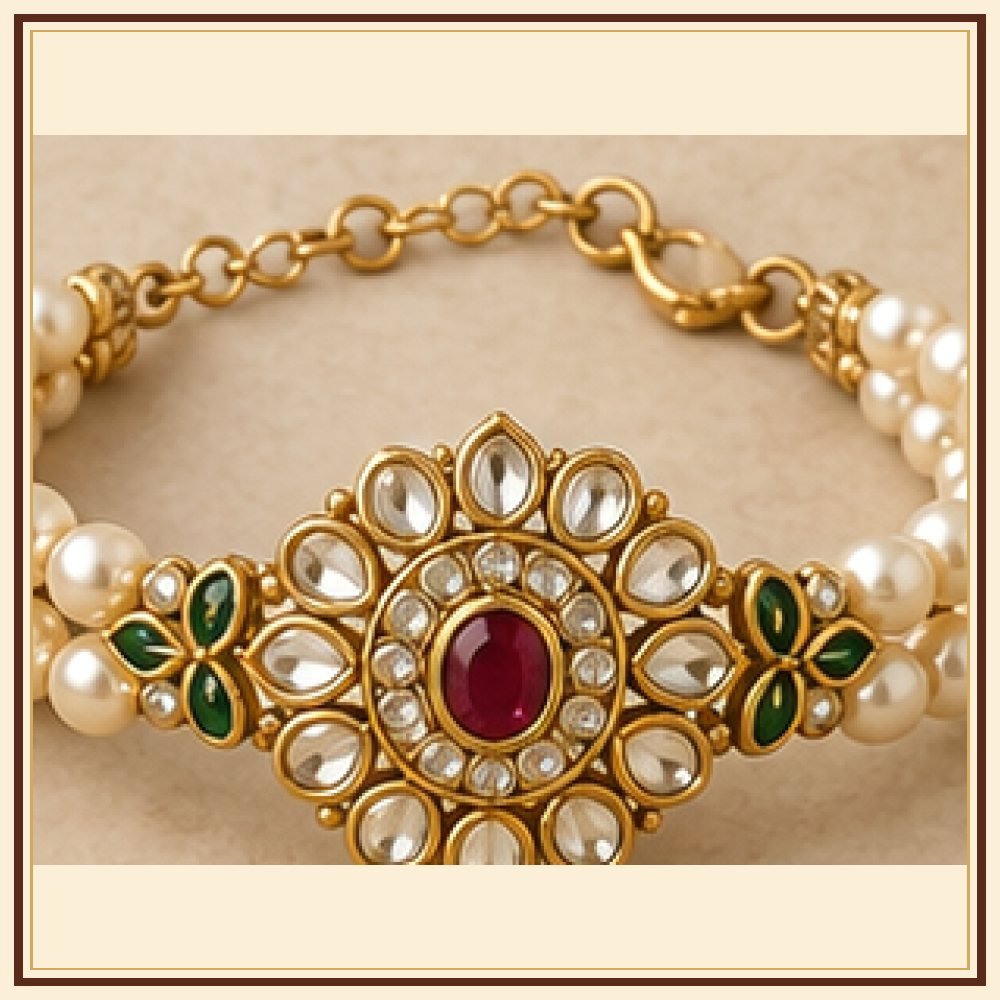 Phool Patti Moti-Style Bracelet Heritage Edition